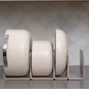 Caraway Pot Organizer Set (3) Magnetic Pan Holder Storage Dividers Cabinet Pots